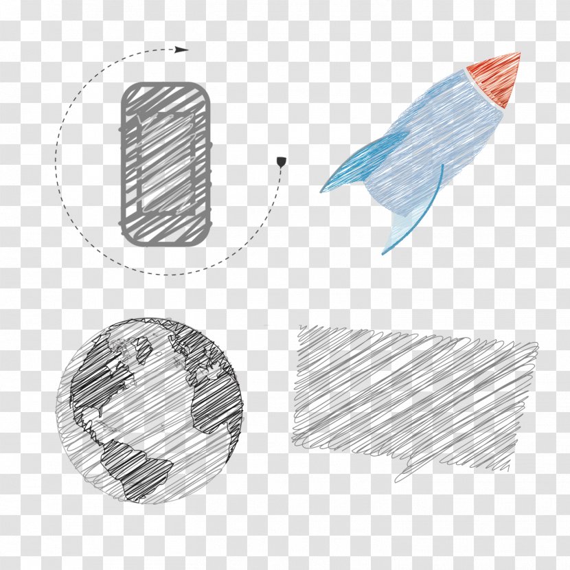 Pencil Hand Painted Small Icon - Responsive Web Design - Vecteur Transparent PNG