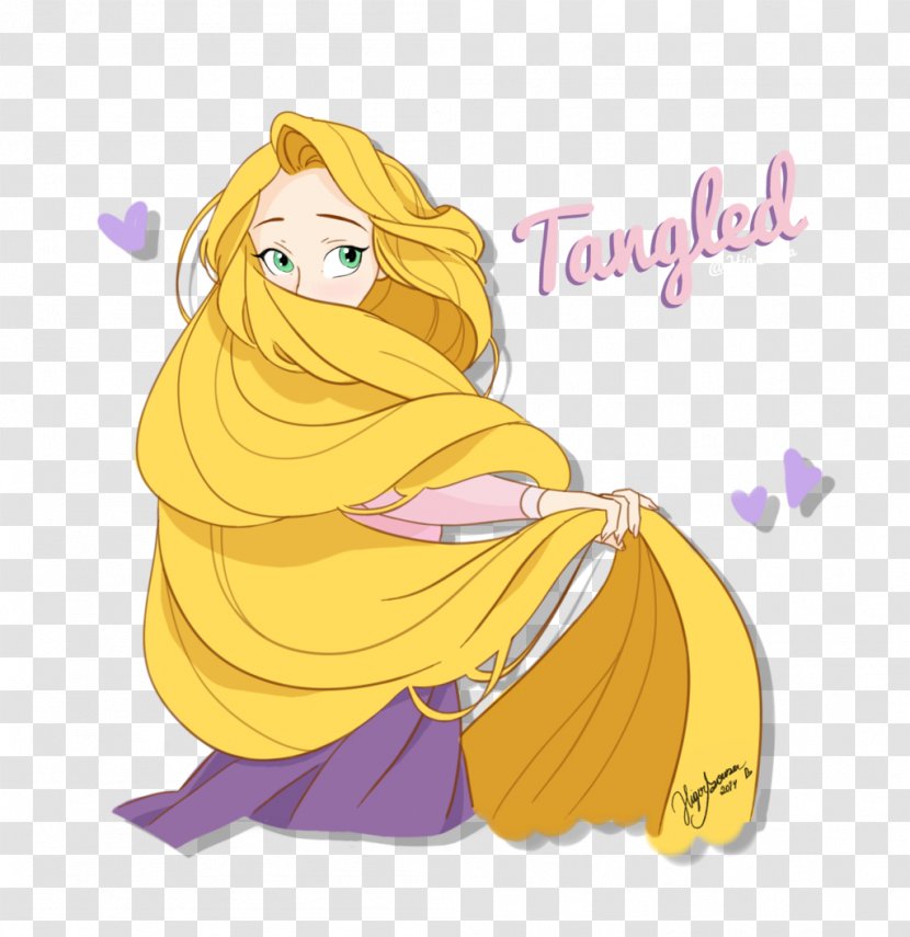 Tangled: The Video Game Rapunzel Ariel Disney Princess - Watercolor Transparent PNG