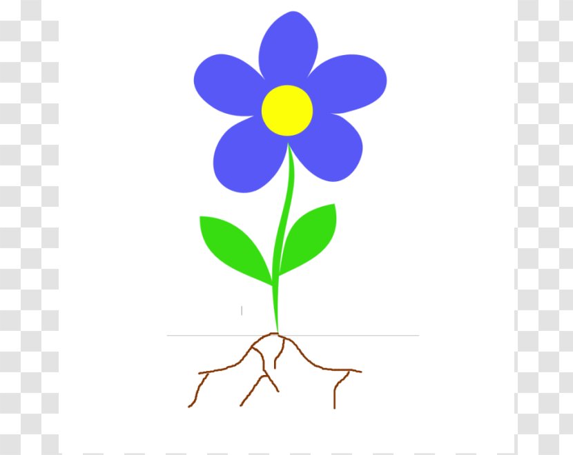 Root Plant Stem Flower Clip Art - Simple Cliparts Transparent PNG