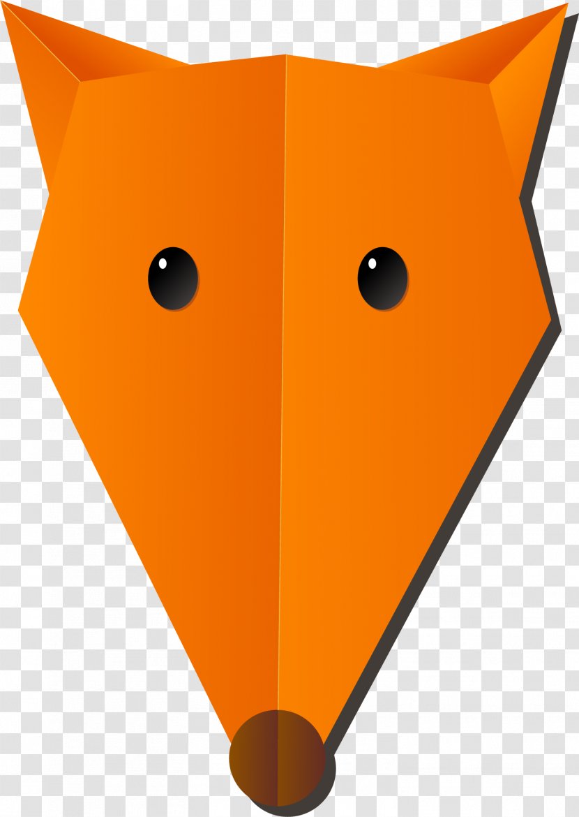 Illustration - Mammal - Cartoon Red Fox Head Transparent PNG