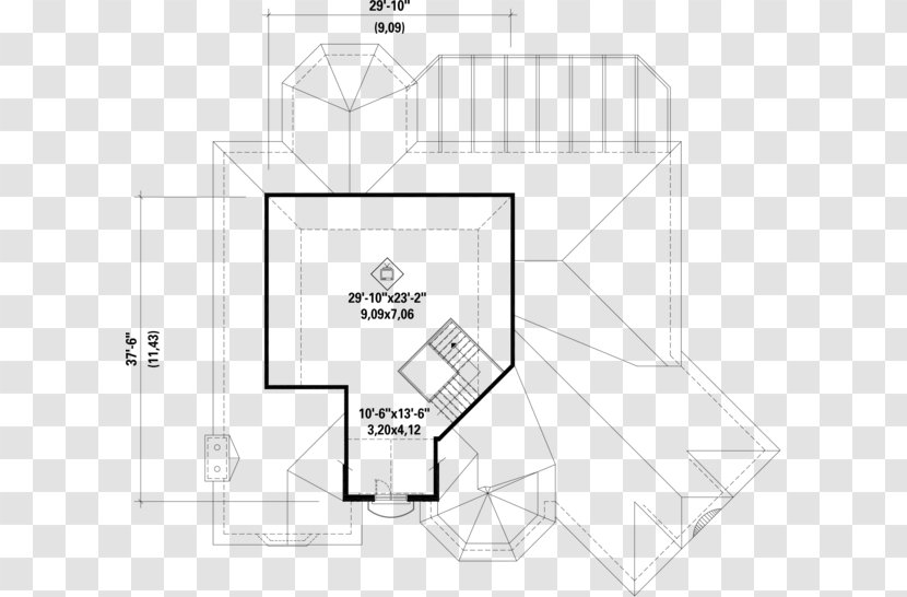 Floor Plan House Point - Area - European Style Square Transparent PNG