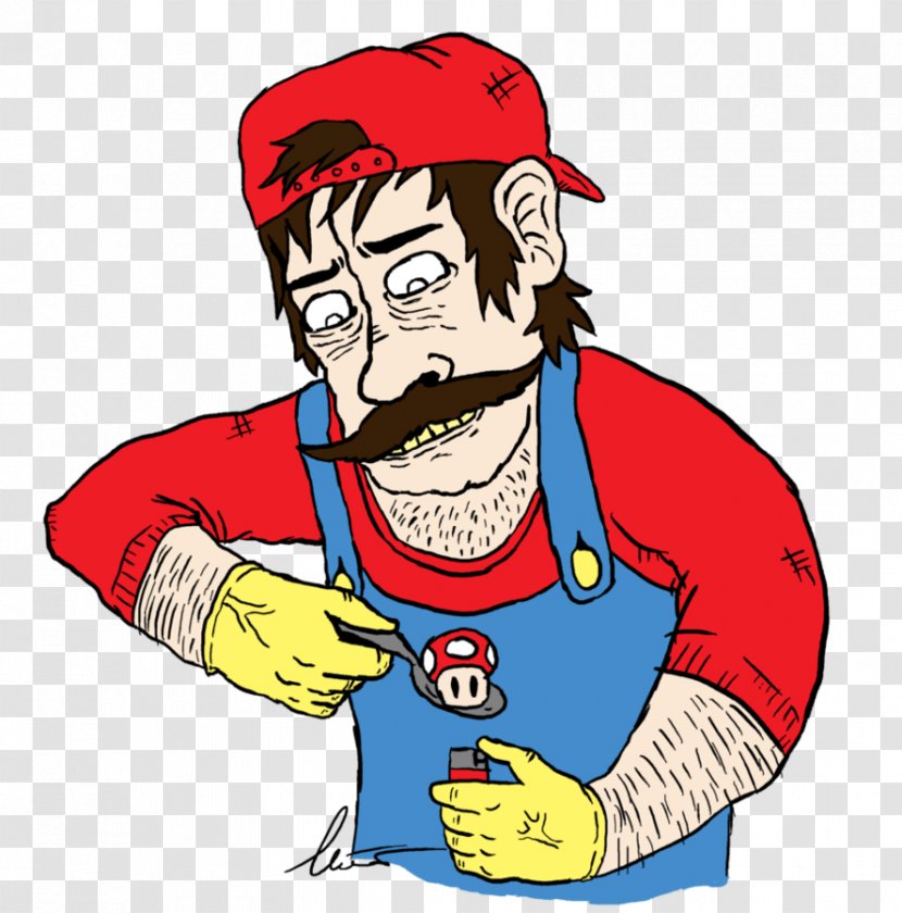 Super Mario Bros. Cartoon Drug Drawing - Drugs Transparent PNG