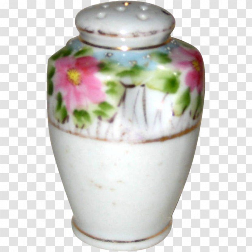 Ceramic Vase Flowerpot Porcelain Artifact - Hand-painted Garlands Transparent PNG