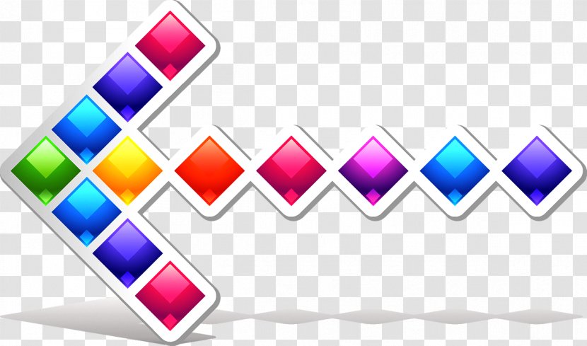 Arrow Icon - Rectangle - Colorful Transparent PNG