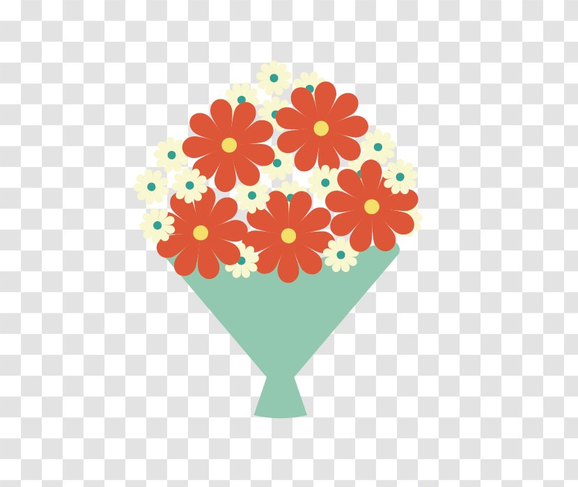 Cartoon Drawing - Petal - Hand Painted A Bouquet Of Flowers Transparent PNG