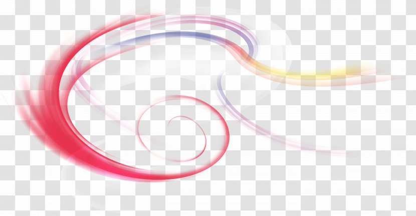 Close-up Font - Spiral - Colored Lines Transparent PNG