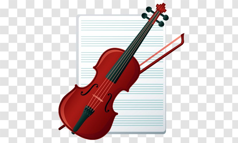 Violin Musical Instrument - Watercolor - Cartoon Transparent PNG