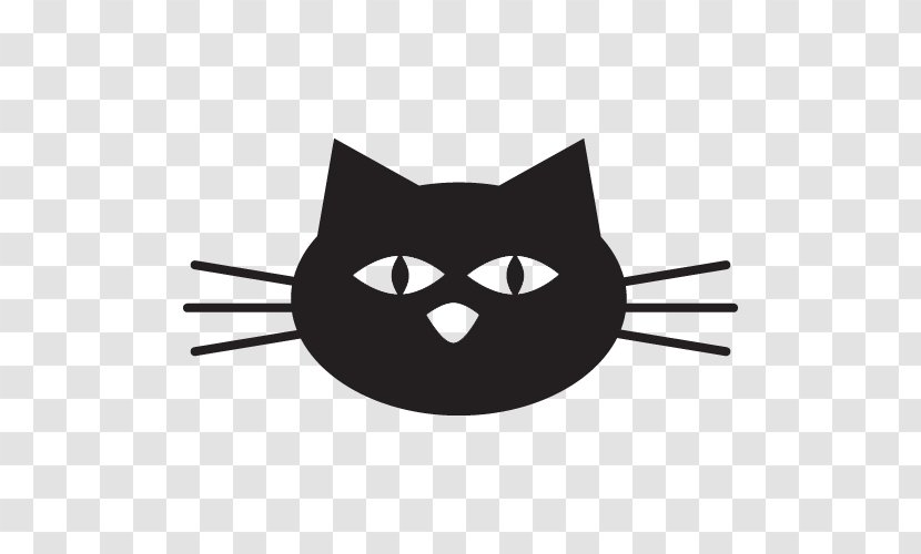 Whiskers Cat Snout Line Clip Art - Small To Medium Sized Cats Transparent PNG