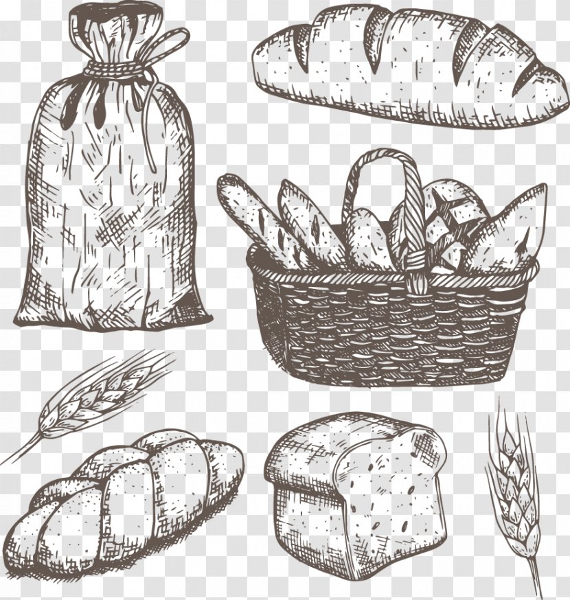 Bakery Drawing U5e7fu544au521bu4f5c - Poster - Vector Painted Bread Transparent PNG