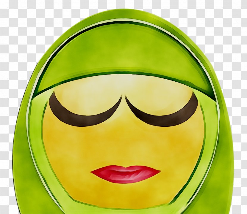 Emoticon Smiley Clip Art Hijab Emoji - Smile - Green Transparent PNG