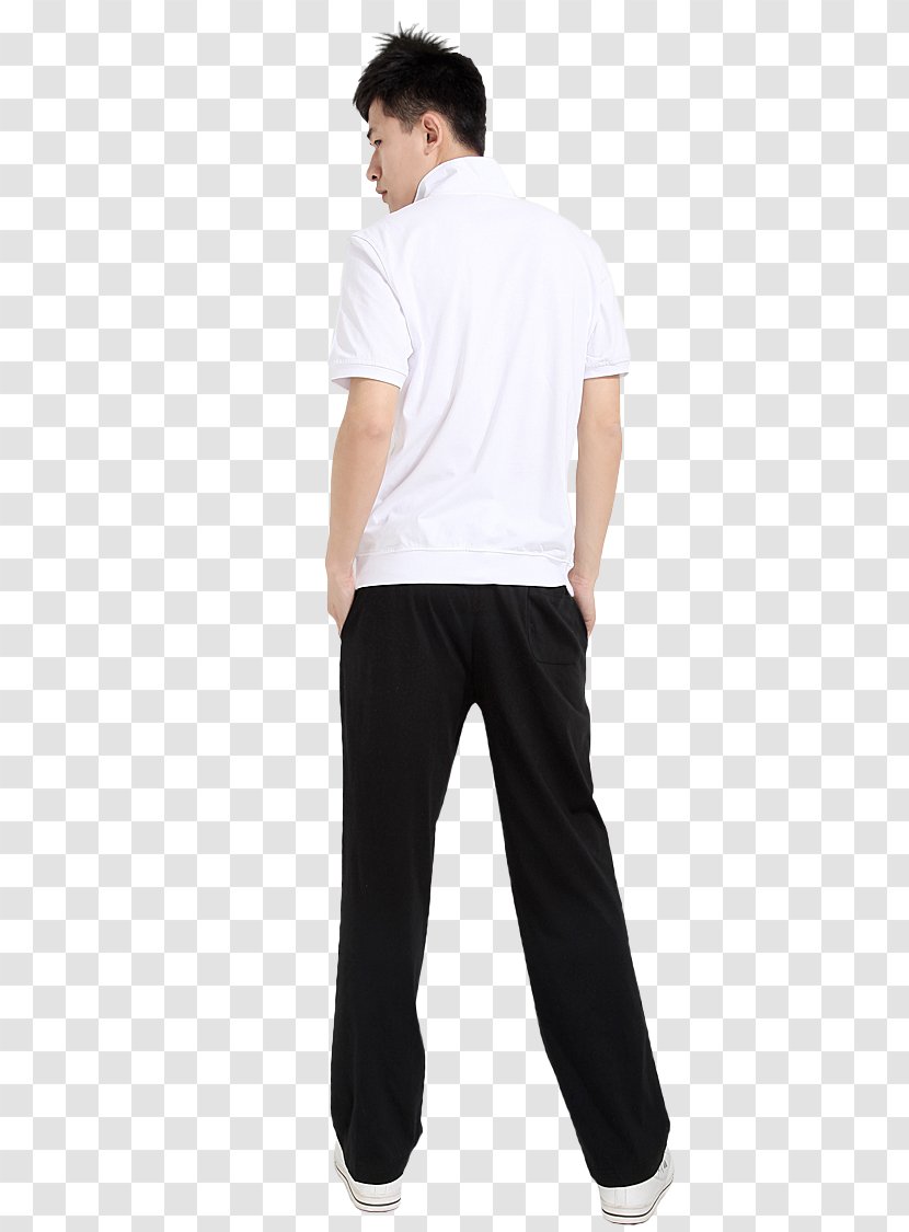 Jeans T-shirt Waist Sleeve Collar - Shoulder Transparent PNG