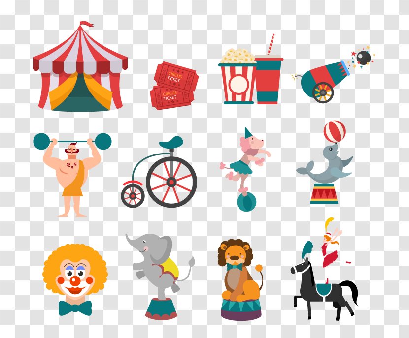 Circus Illustration - Area - Vector Elements Transparent PNG