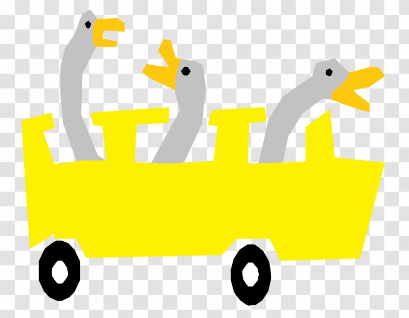 Bus Duck Goose Clip Art - Logo Transparent PNG