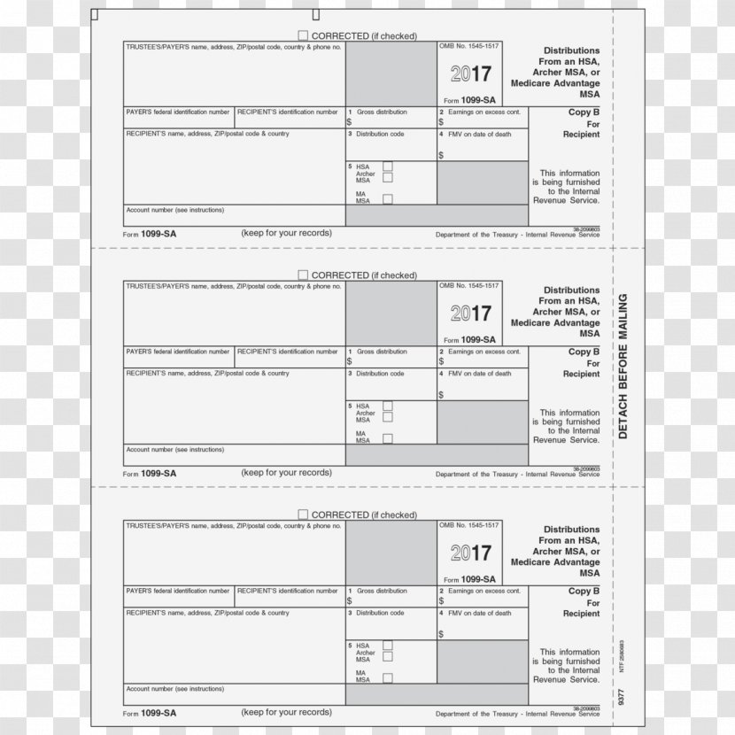 Paper Greatland Corporation Form 1099-R - W2 - Tax Transparent PNG