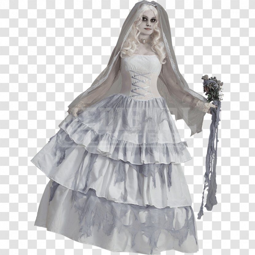 Halloween Costume Bride Haunted House Clothing Transparent PNG
