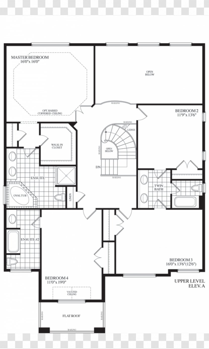 Floor Plan Architecture Technical Drawing - Monochrome - Design Transparent PNG