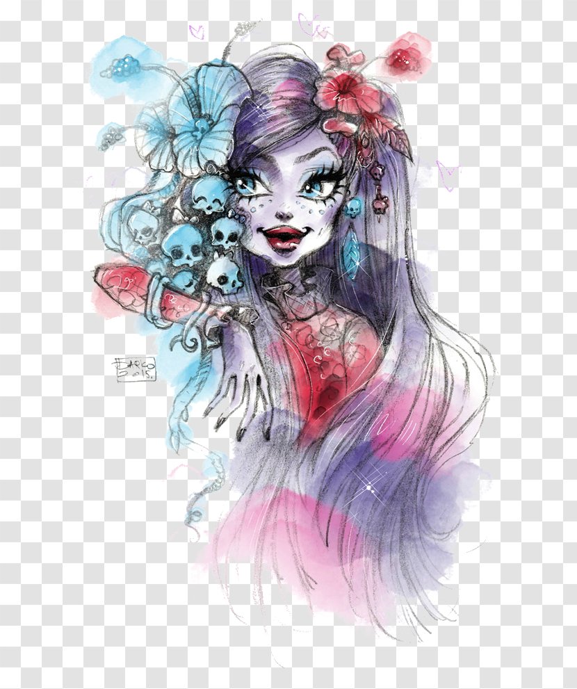 Monster High Drawing Ghoul Sketch - 90 Transparent PNG