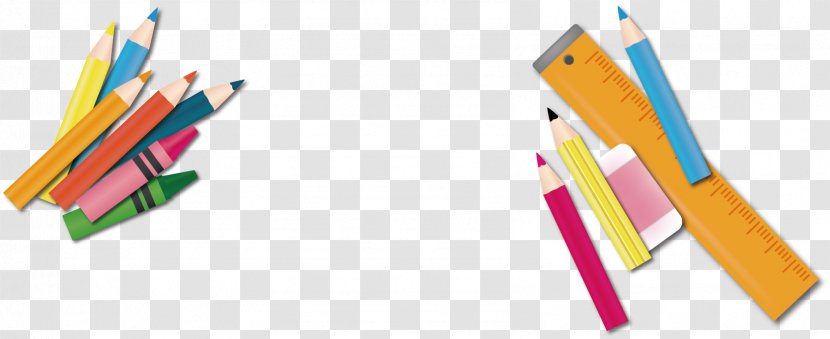 Pencil Ruler - Brand - Vector Cartoon Stationery Eraser Transparent PNG