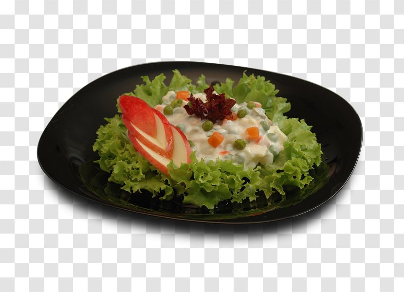 Mayonnaise Salad Food Vegetarian Cuisine Garnish - Leaf Vegetable Transparent PNG