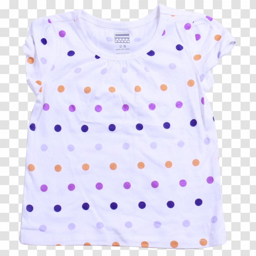 Polka Dot T-shirt Sleeve Blouse Dress - Clothing Transparent PNG