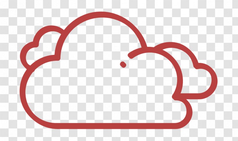 Clouds Icon Cloudy Forecast - Heart - Pink Transparent PNG