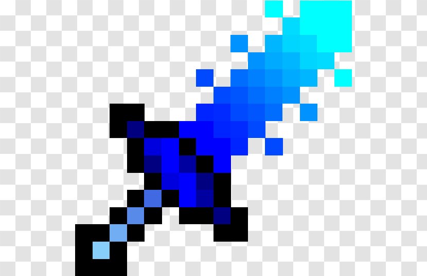 Minecraft Mod Sword Weapon Survival - Area - Aqua Skin Transparent PNG