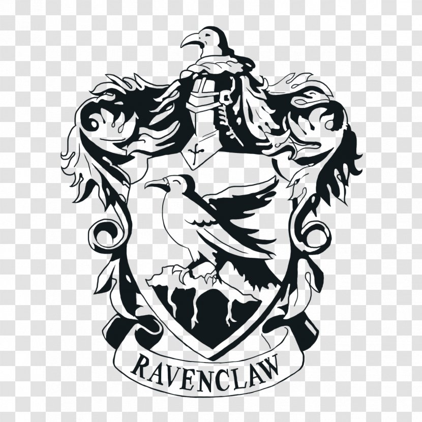 Ravenclaw House Harry Potter T-shirt Hogwarts School Of Witchcraft And Wizardry Rowena - Monochrome Photography Transparent PNG