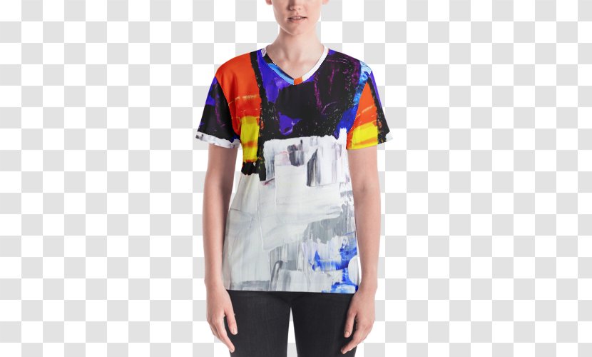 T-shirt Hoodie Clothing Top Neckline - Sock - Abstract Watercolor Transparent PNG