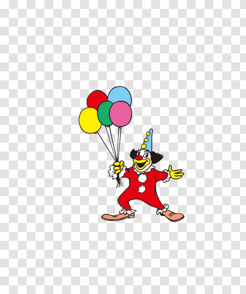 Clown Balloon Circus - Cartoon - Balloons Take Transparent PNG