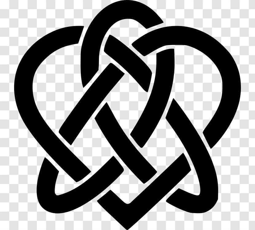 Celtic Knot Celts Heart Triquetra - Text Transparent PNG