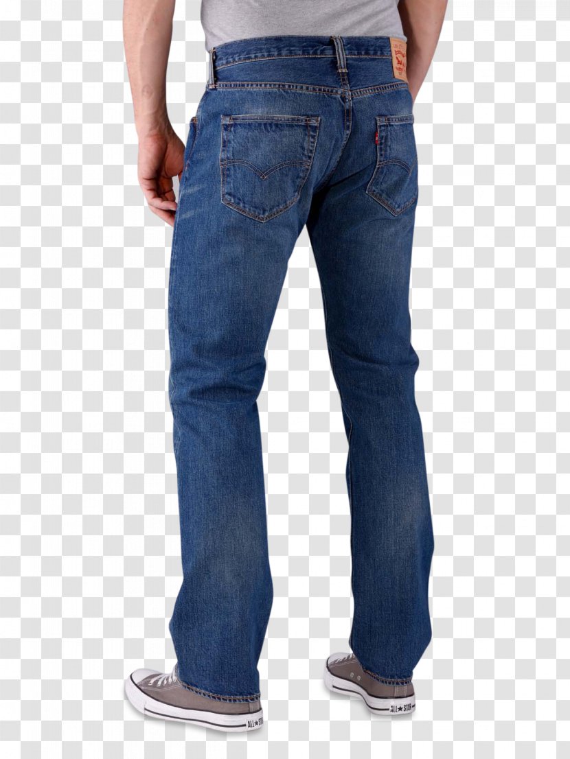 Levi Strauss & Co. Jeans T-shirt Slim-fit Pants Denim - Electric Blue - Mens Transparent PNG