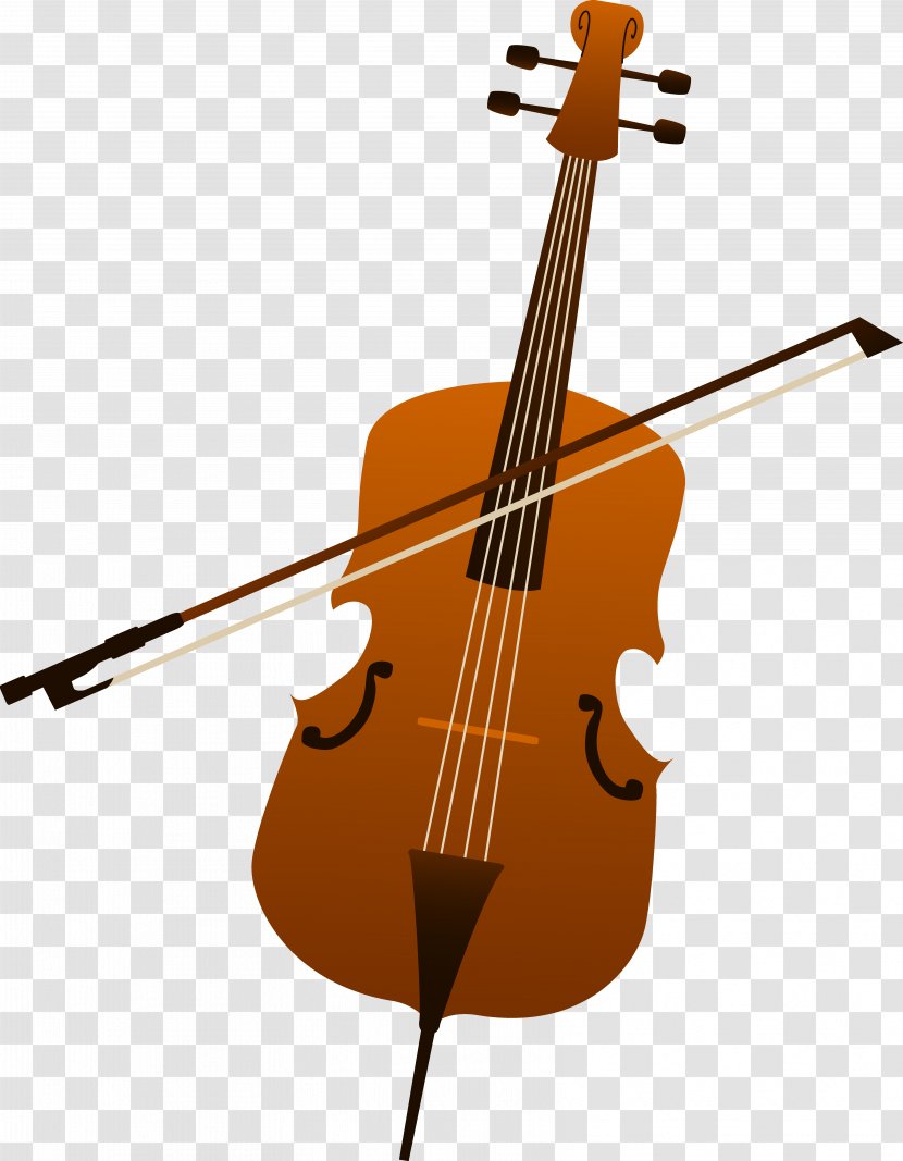 Cello Violin Double Bass Clip Art - Silhouette - String Cliparts Transparent PNG