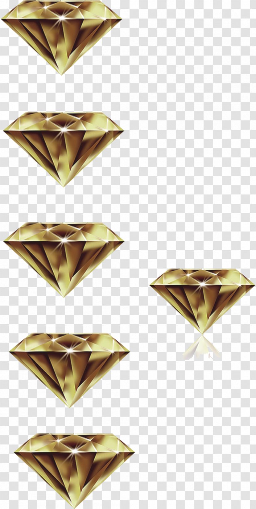Diamond Designer - Brass - Textured Gold Transparent PNG
