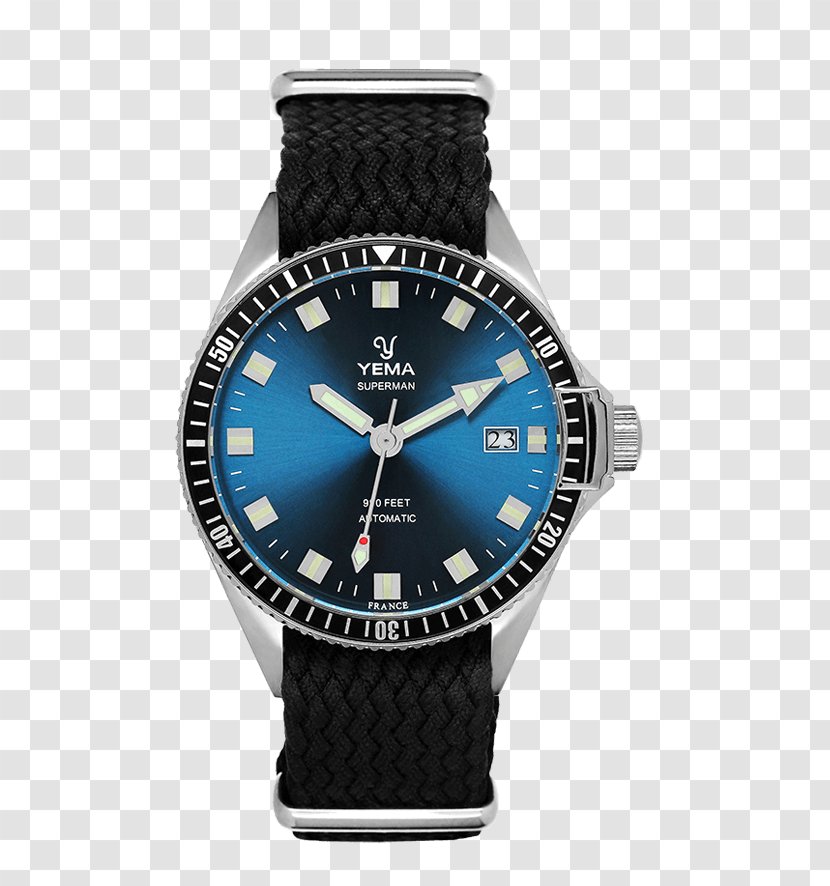 Yema Mechanical Watch Movement Blue - Bracelet Transparent PNG