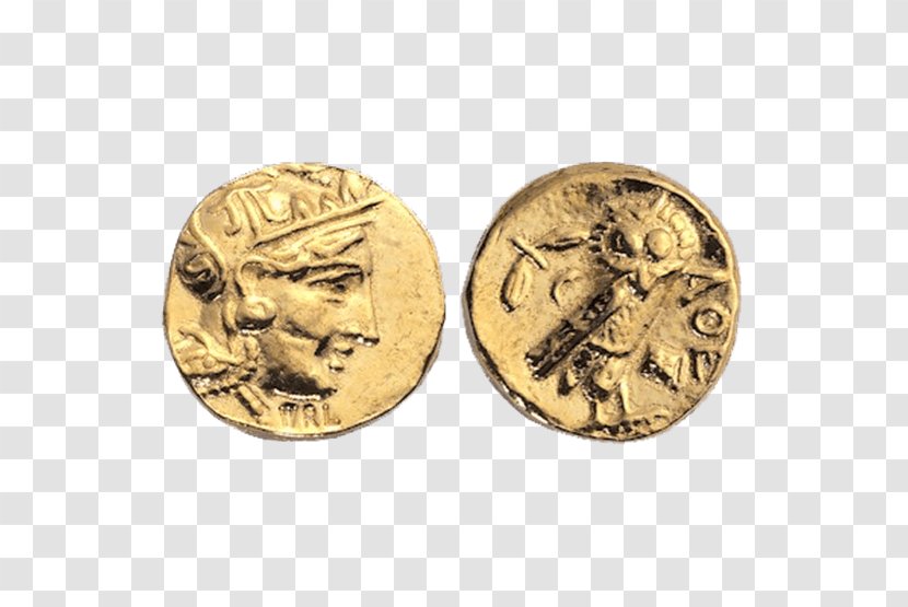 Coin Gold Athens Sparta Stater - Ancient Greek Transparent PNG