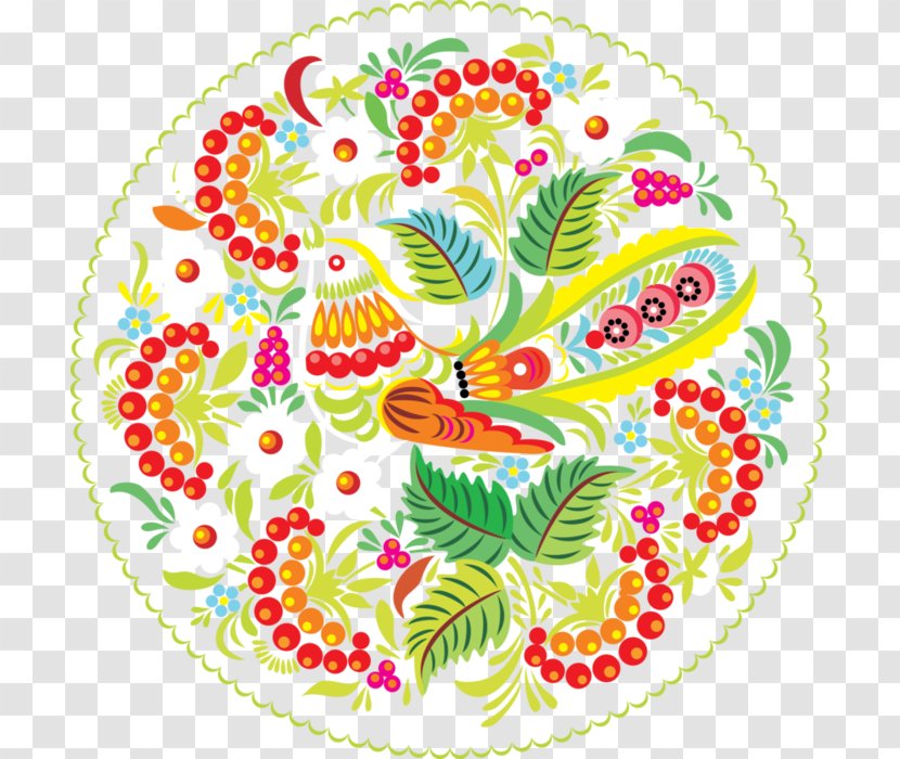 Floral Design Khokhloma Художественная роспись Ornament Clip Art - Tree Transparent PNG