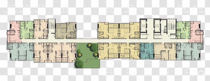 The Coast Bangkok ATM-โครงการ เดอะโคสต์ แบงค็อก (สุขุมวิท-บางนา) Furniture Project - Floor Plan - Bts Transparent PNG