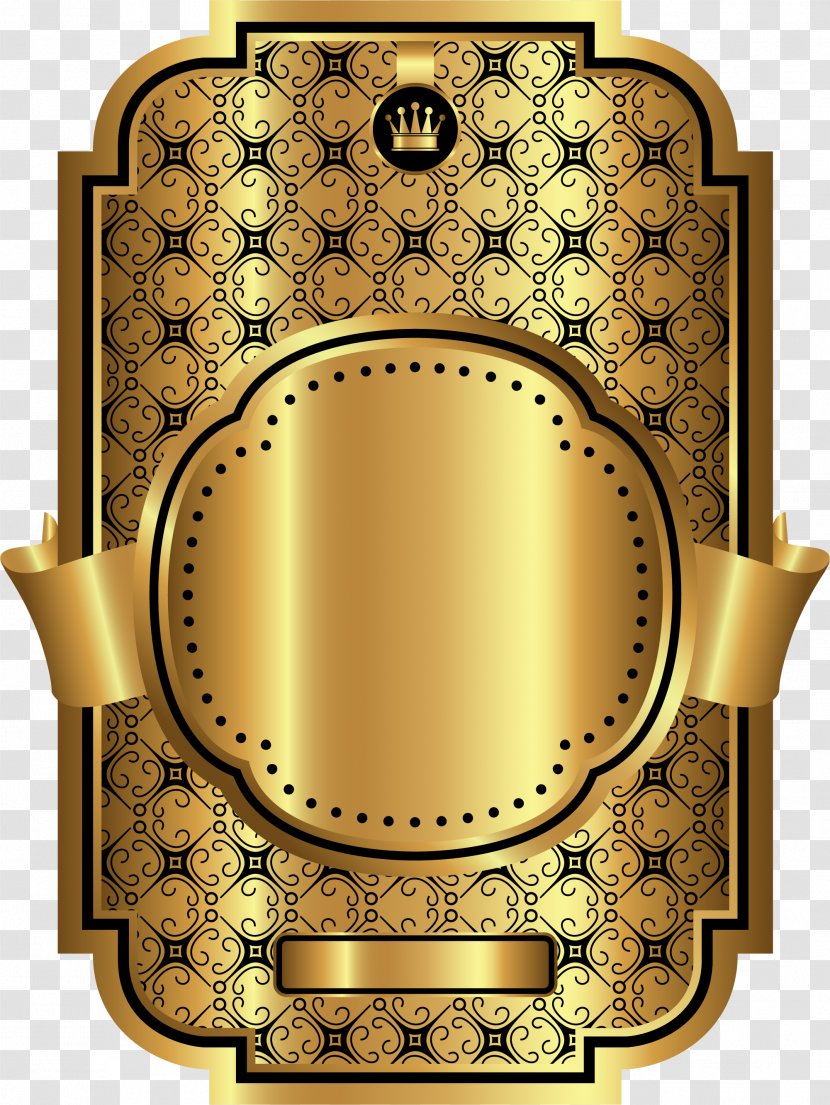 Gold Villa Icon - Product Design - Luxury Card Transparent PNG