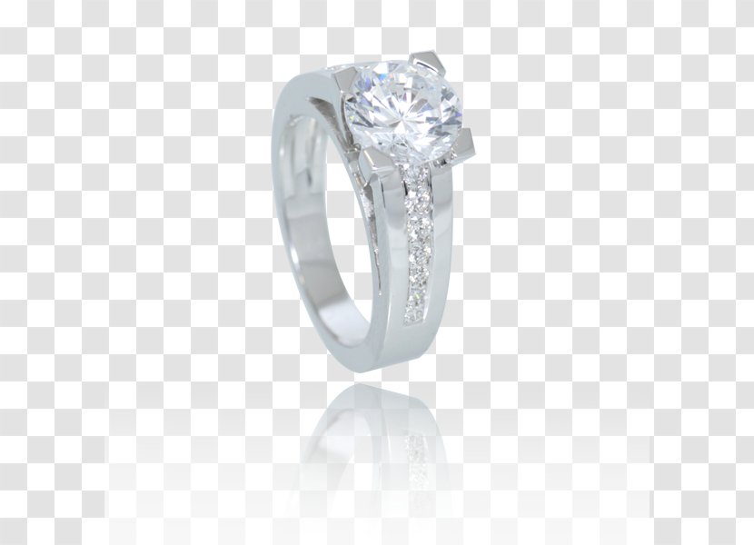 Earring Wedding Ring Solitaire Engagement - Diamond Transparent PNG