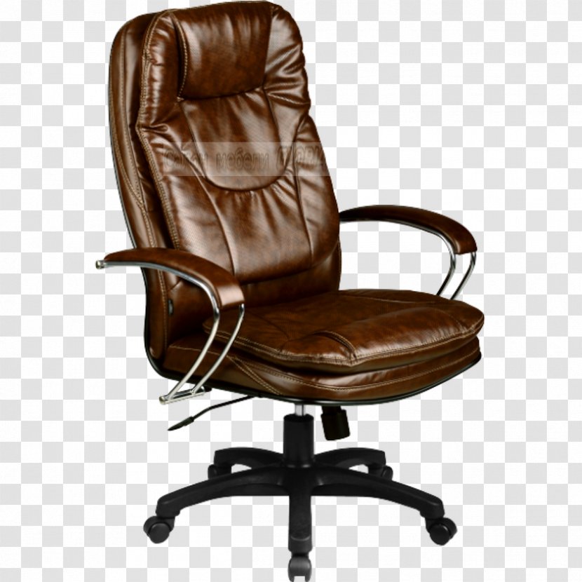 Office & Desk Chairs Swivel Chair Bonded Leather Artificial Transparent PNG