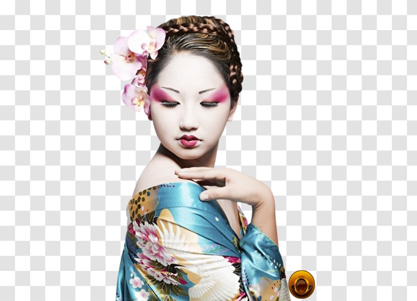 A Geisha Make-up Beauty Airbrush Makeup - Hair Coloring Transparent PNG