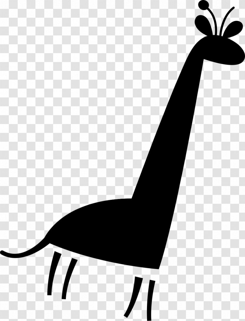 Clip Art Beak Cartoon Fauna Silhouette - Blackandwhite Transparent PNG