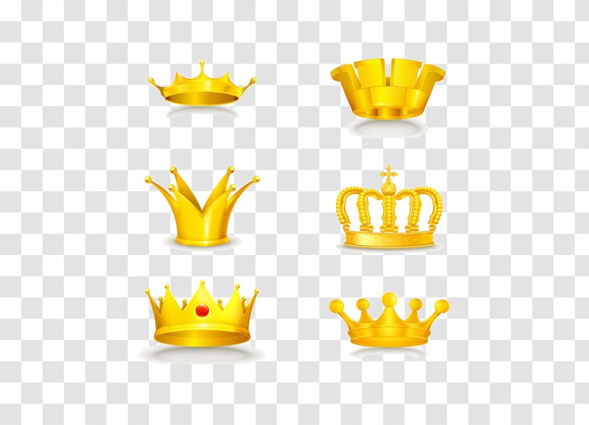 European Noble And Beautiful Crown - Yellow - King Transparent PNG