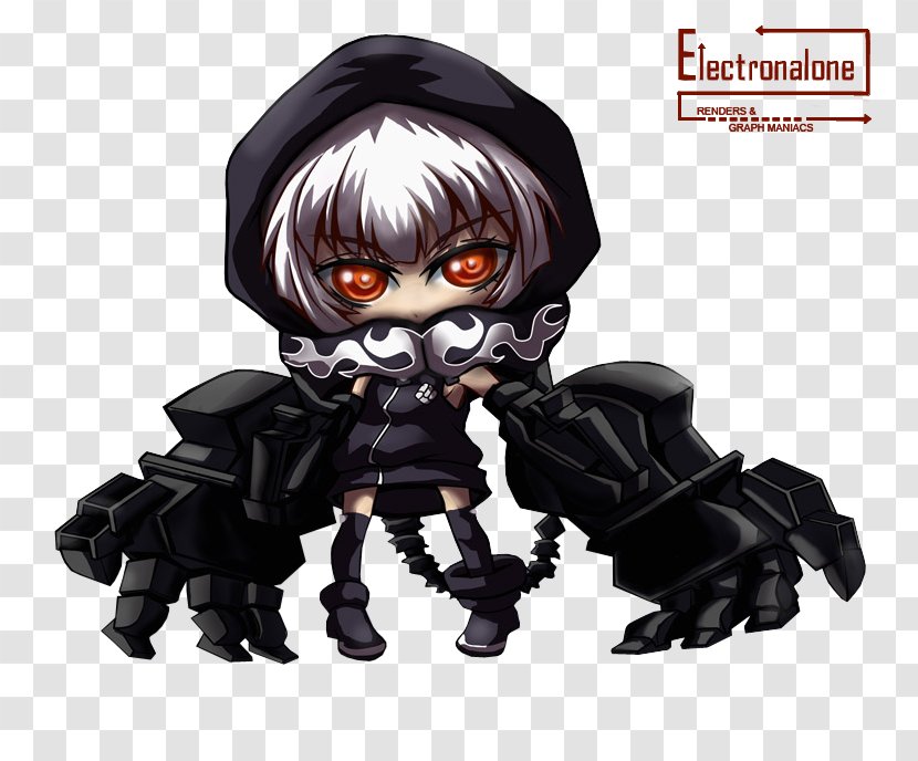 Figurine Action & Toy Figures Character Fiction - Figure - Black Rock Shooter Transparent PNG