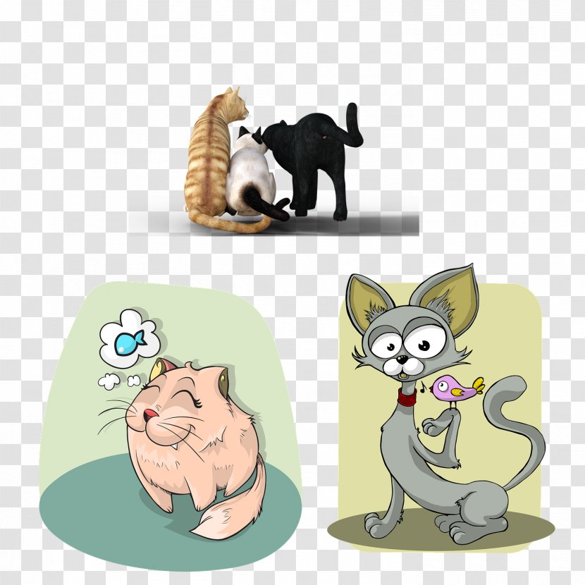 Cat Kitten Bird Felidae Clip Art - Three Types Of Casual State Transparent PNG