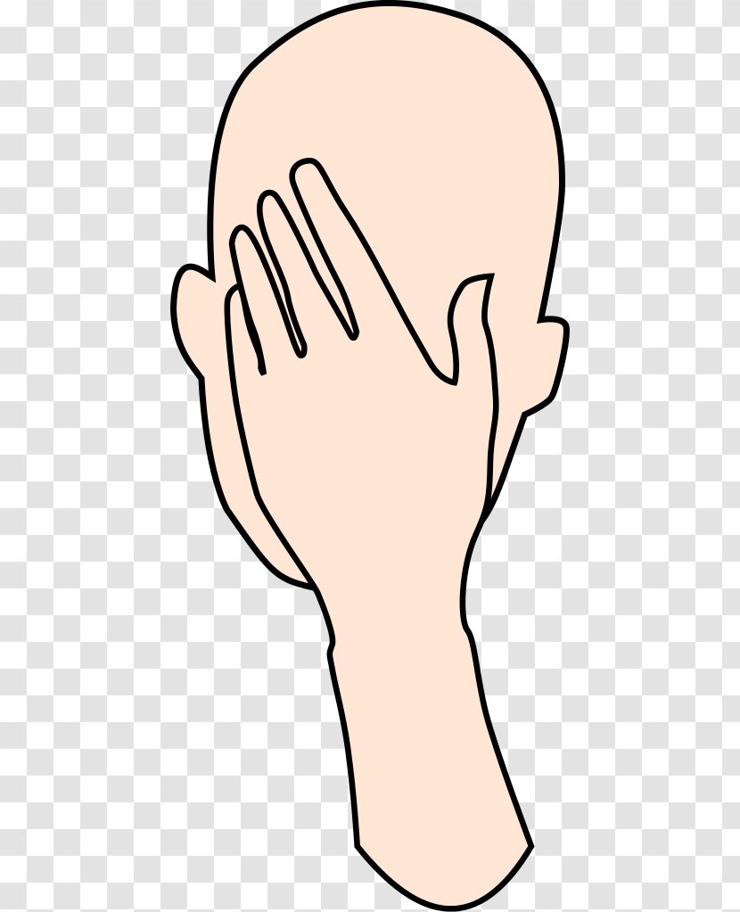 Facepalm Information Clip Art - Forehead - White Transparent PNG