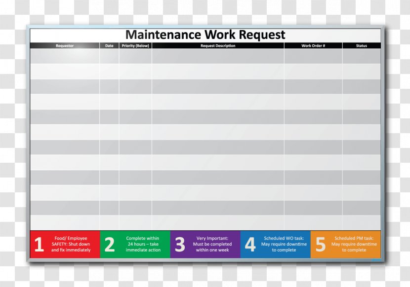 Dry-Erase Boards Preventive Maintenance Work Order Facility Management - Office - Wooden Board Transparent PNG