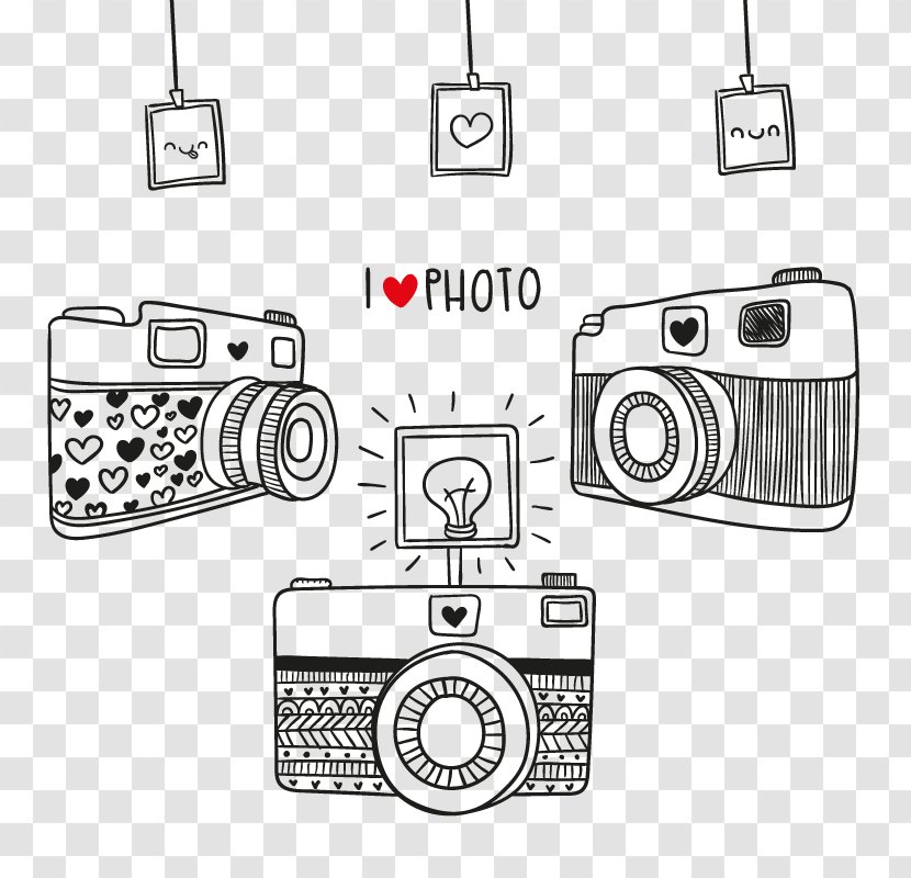 Photography Camera Adhesive Partition Wall - Vector Transparent PNG