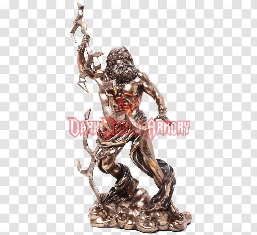 Statue Of Zeus At Olympia Artemision Bronze Hades Poseidon - Metal - Figurine Transparent PNG