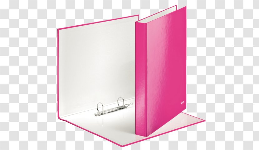 Standard Paper Size Ring Binder Esselte Leitz GmbH & Co KG Pink - File Folders - Clip Transparent PNG